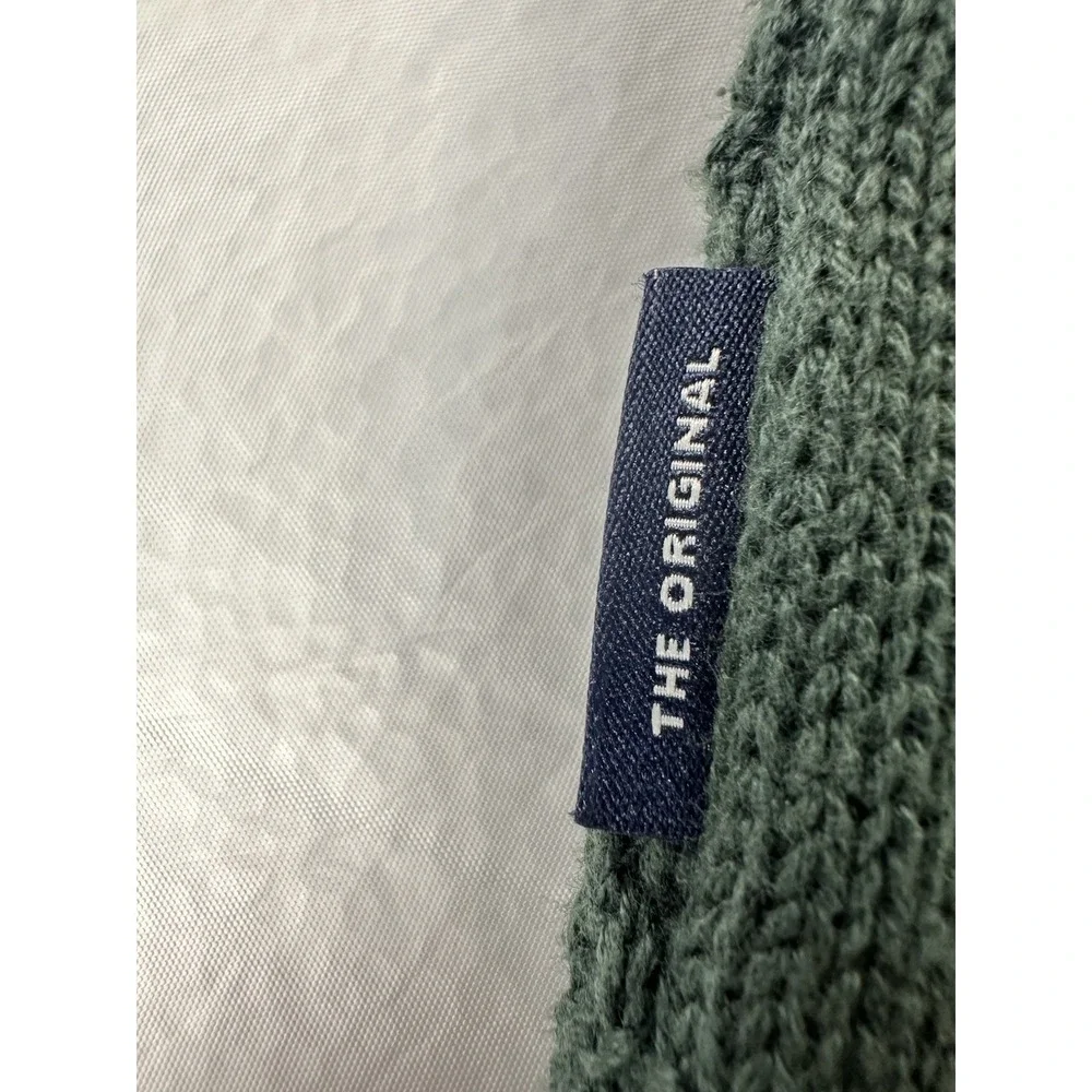 Ben Sherman Sweater‎ Men Medium Green Cable-Knit Long Sleeve Sweatshirt Pullover
